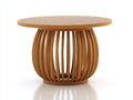 Tavolo da giardino - legno di teak - 110 x 110 x 75 cm - marrone naturale - stile contemporaneo