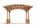 Pergola da giardino - Legno - 500 x 300 x 250 cm - Marrone chiaro - Stile rustico
