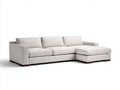 Divano angolare - Tessuto - 295x170x82 cm - Avorio - Stile contemporaneo