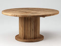 Tavolo da giardino - legno di teak - 130 x 130 x 75 cm - marrone naturale - stile rustico