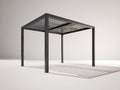 Pergola da giardino - Metallo - 400 x 300 x 250 cm - Nero - Stile moderno