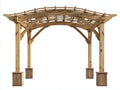 Pergola da giardino - Legno - 500 x 300 x 250 cm - Marrone chiaro - Stile naturale